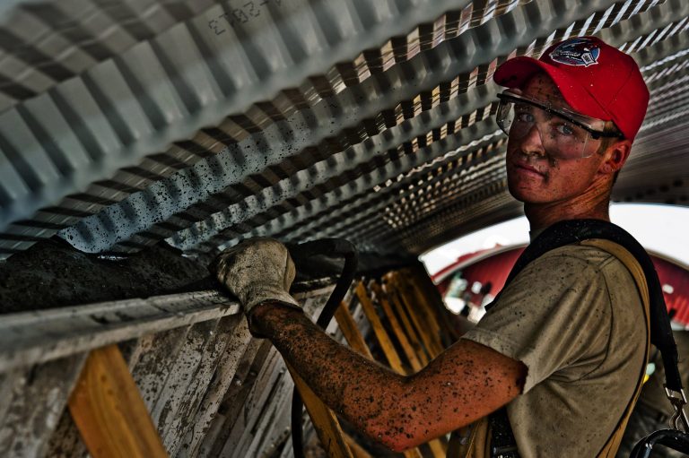 Young man working.