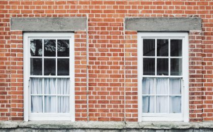 Windows on a rowhouse