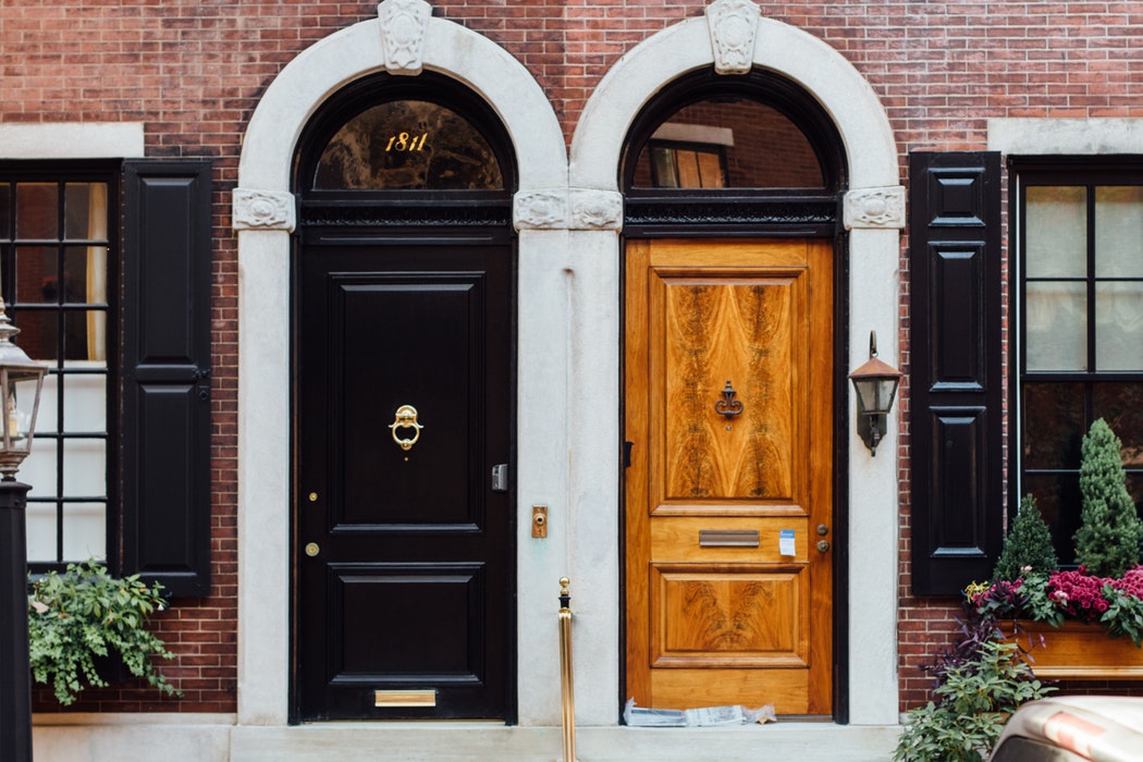 Front rowhouse doors