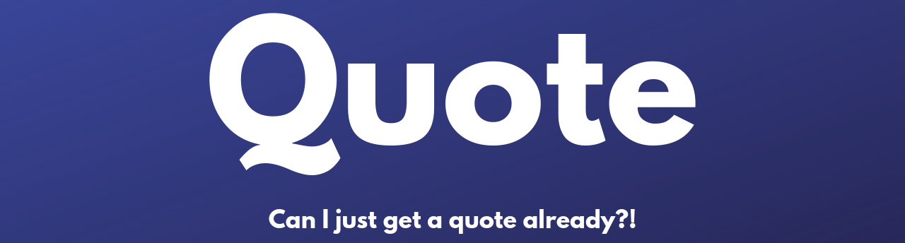 Button that says Quote