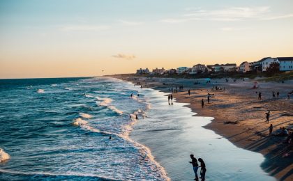 North Carolina houses on the beach.