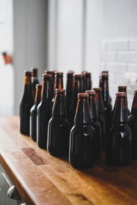 Beers on a table