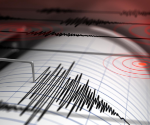 Earthquake detected on graph.